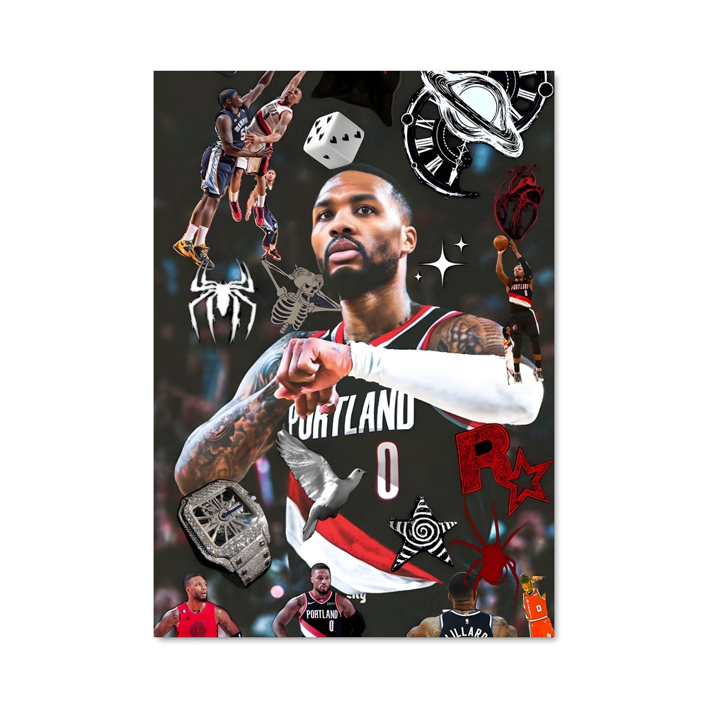 Poster Damian lillard – affiche Basketball